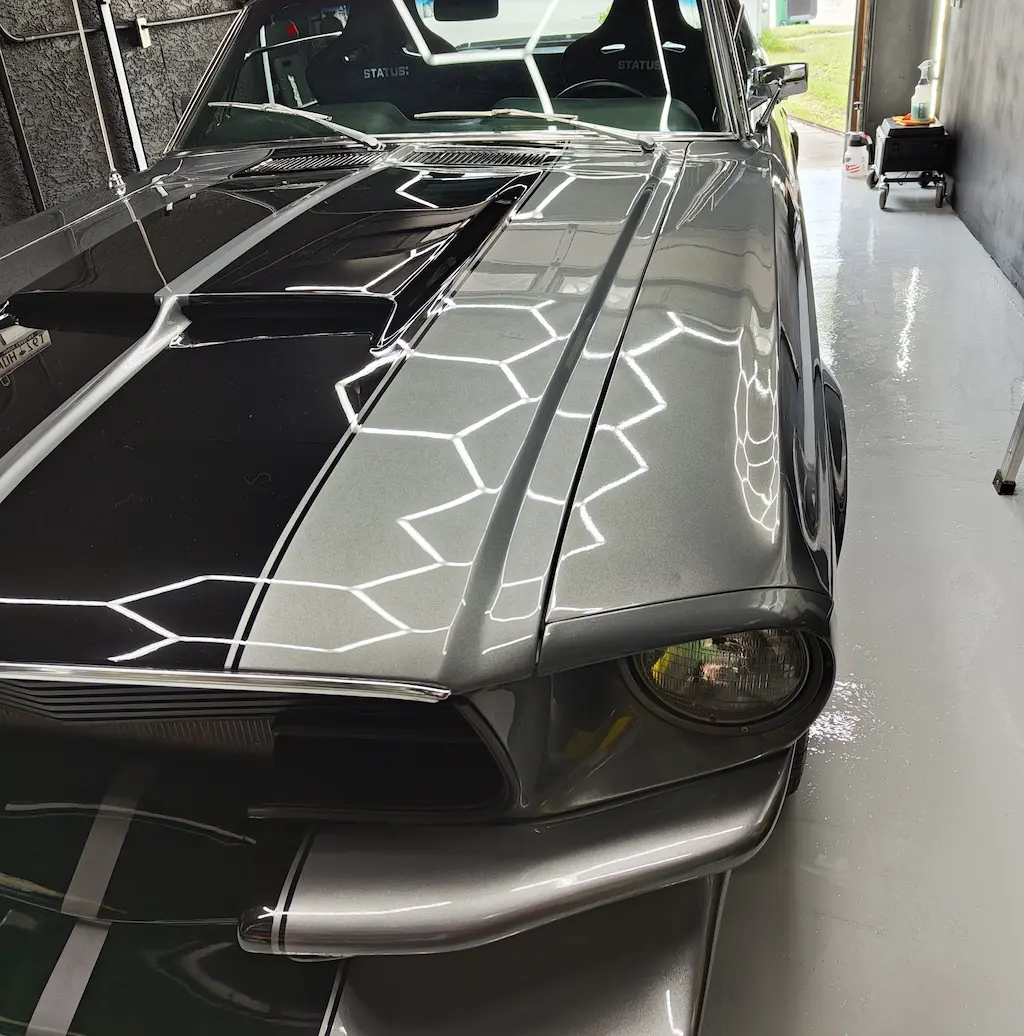 1968 Eleanor-inspired Mustang with completed vinyl stripes Cedar Park TX