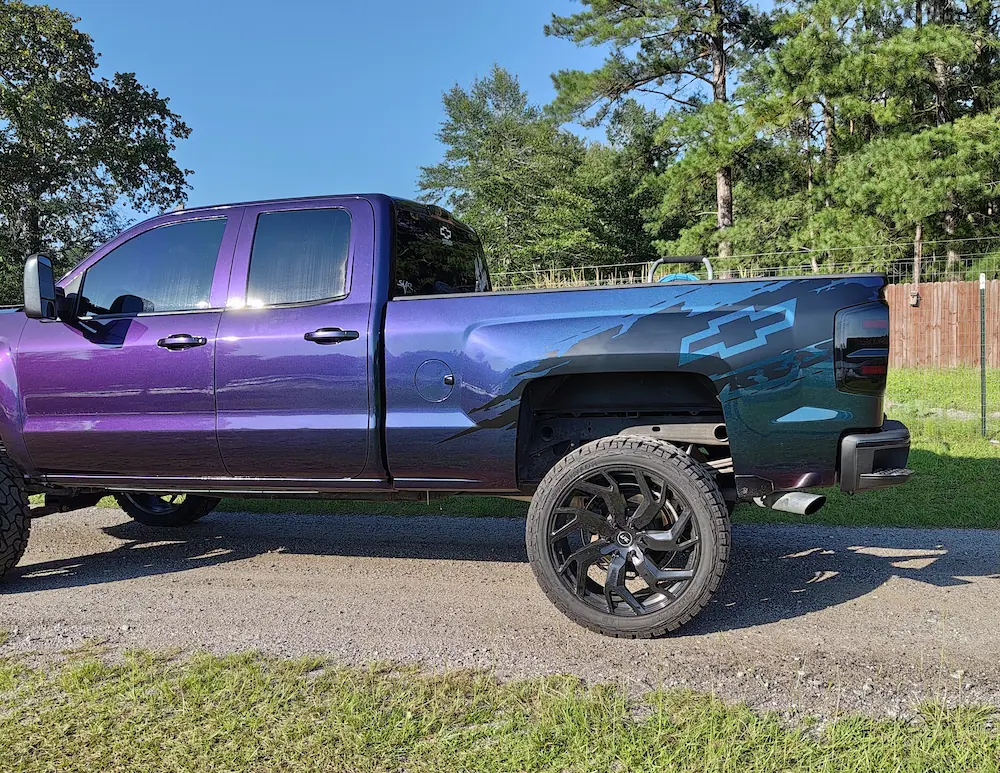 Color shift vehicle wrap Austin TX